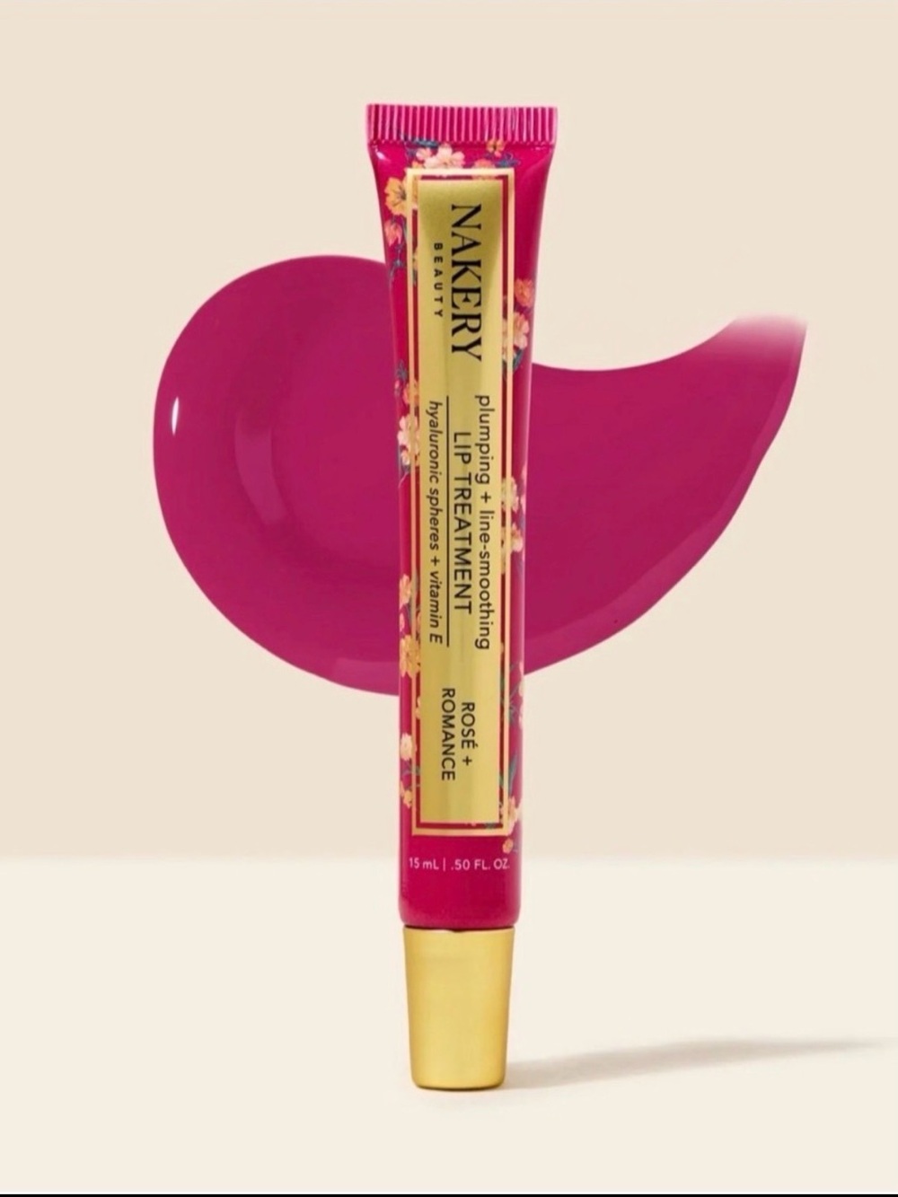Nakery Beauty Plumping & Line Smoothing Lip Treatment - Rose & Romance